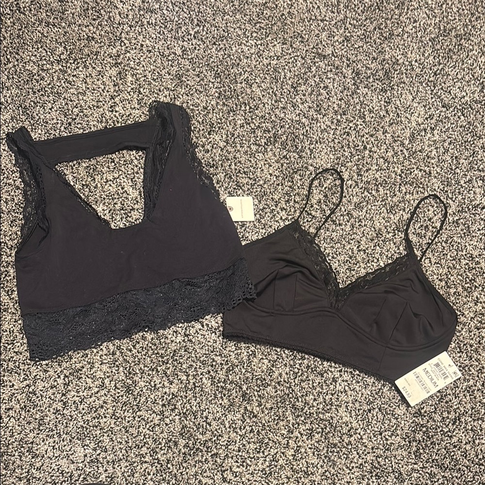 NWT Black Lace Bralette Bundle
